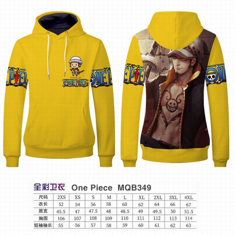 One Piece Full Color Long sleeve Patch pocket Sweatshirt Hoodie 9 sizes from XXS to XXXXL MQB349