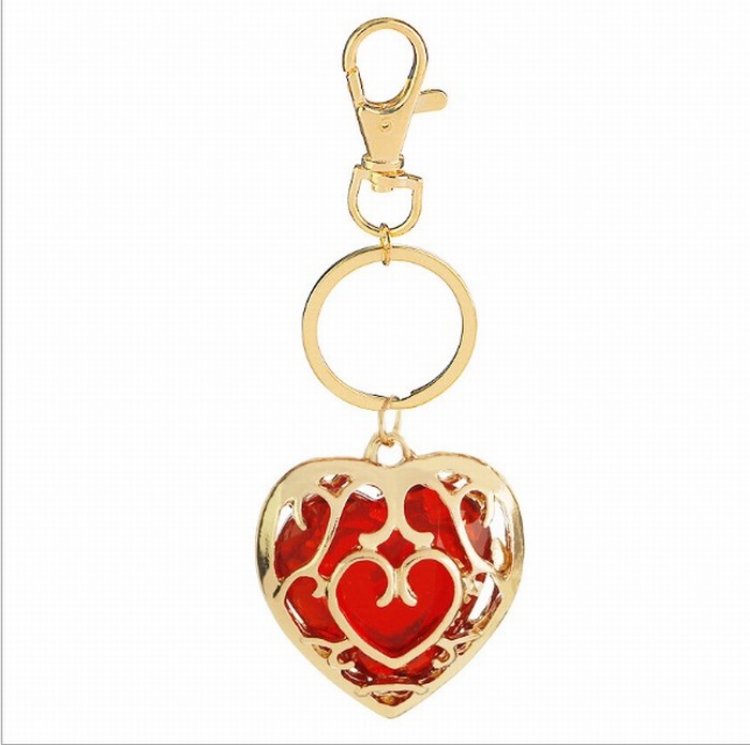 The Legend of Red Zelda Keychain pendant love 3.7X4CM price for 12 pcs