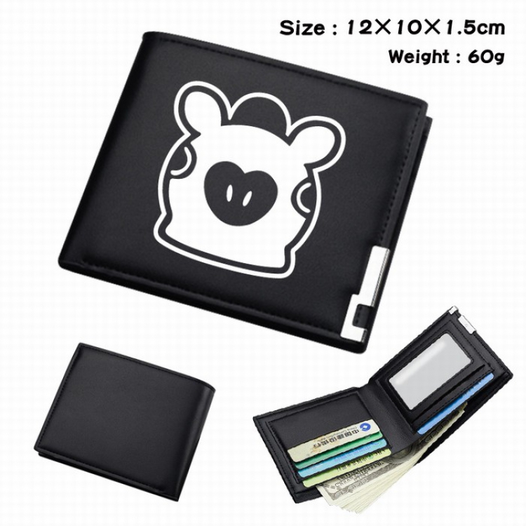 BTS Short Folding Leather Wallet Purse 12X10X1.5CM Style H