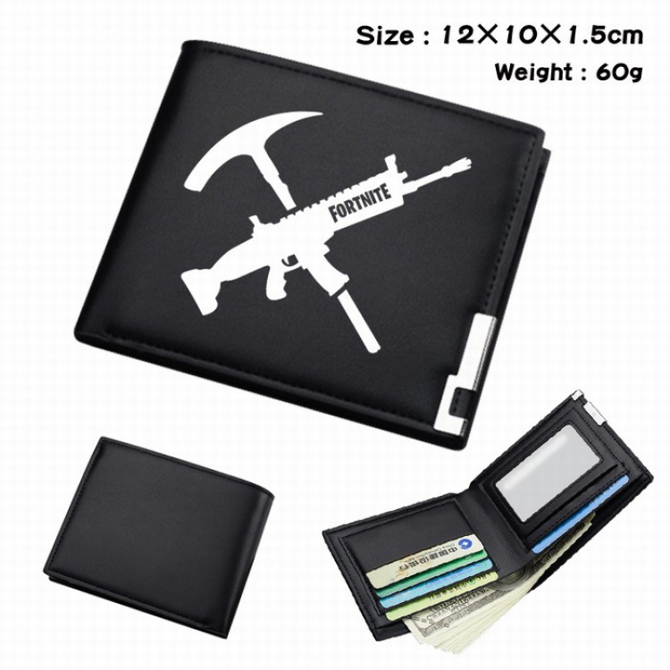 Fortnite Short Folding Leather Wallet Purse 12X10X1.5CM Style G