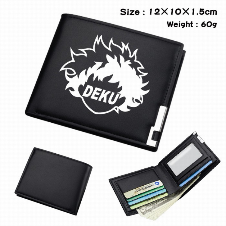 My Hero Academia Short Folding Leather Wallet Purse 12X10X1.5CM Style B