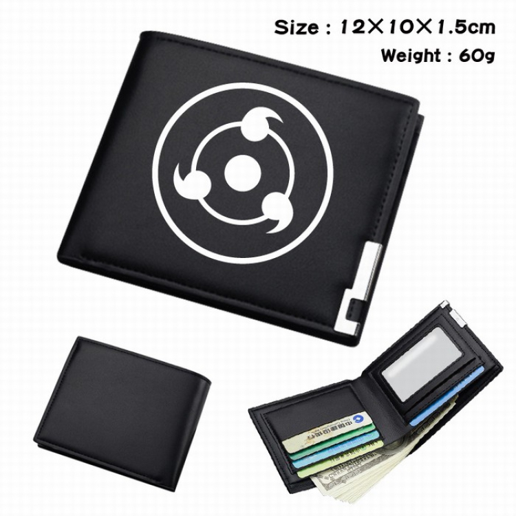 Naruto Short Folding Leather Wallet Purse 12X10X1.5CM Style B