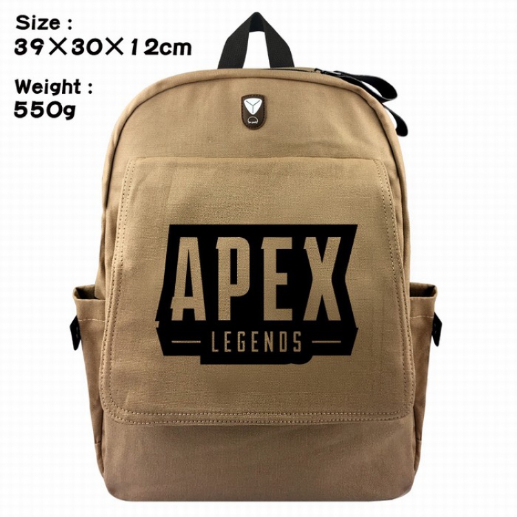 Apex Legends Canvas Flip cover backpack Bag 39X30X12CM Style B