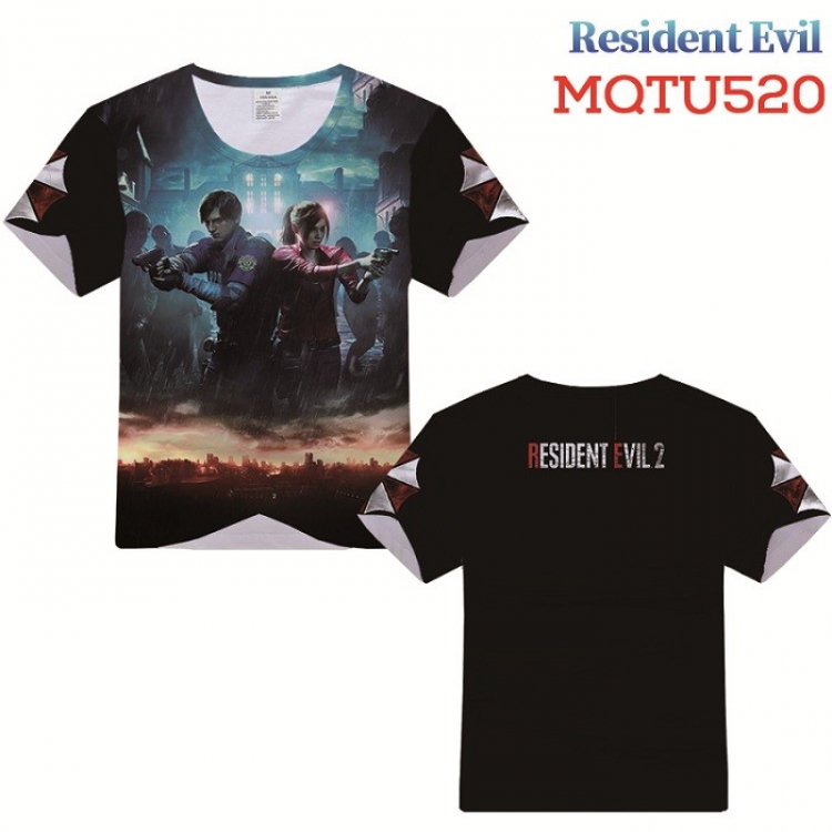 Resident Evil Full color printed short sleeve t-shirt 10 sizes from XXS to XXXXXL MQTU520