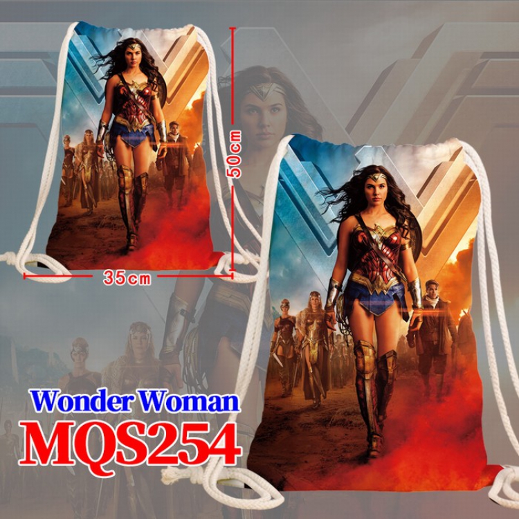 Wonder Woman Double-sided full-color bundle pocket 35X50CM MQS254