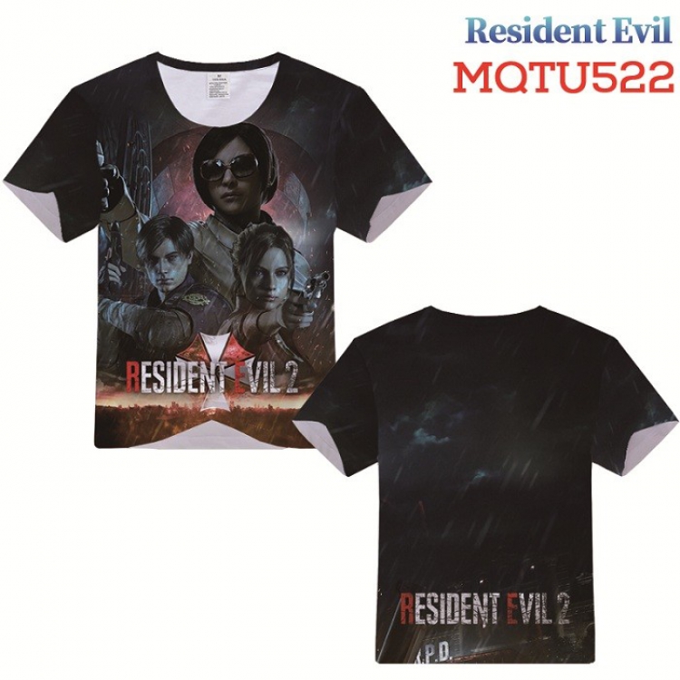 Resident Evil Full color printed short sleeve t-shirt 10 sizes from XXS to XXXXXL MQTU522