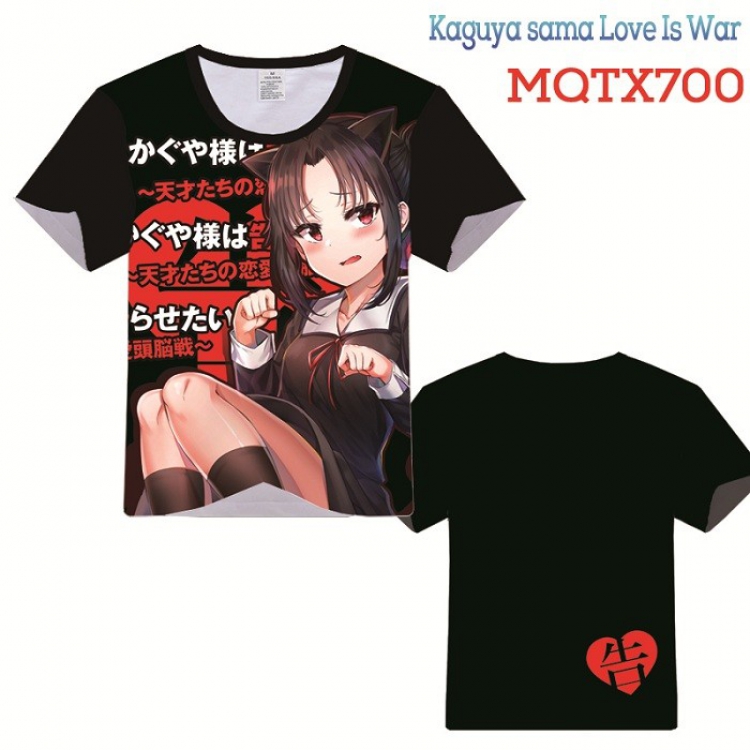 Kaguya sama Love is War Full color printed short sleeve t-shirt 10 sizes from XXS to XXXXXL MQTX700