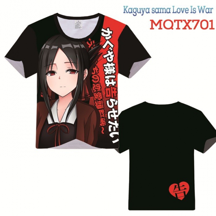 Kaguya sama Love is War Full color printed short sleeve t-shirt 10 sizes from XXS to XXXXXL MQTX701