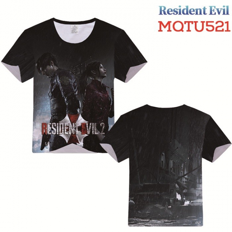 Resident Evil Full color printed short sleeve t-shirt 10 sizes from XXS to XXXXXL MQTU521
