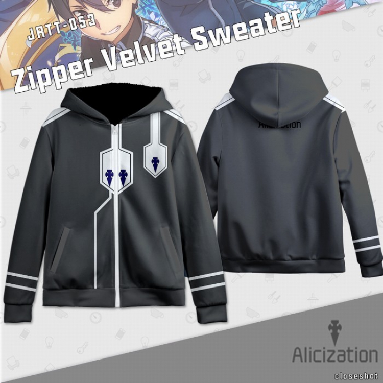 Sword Art Online Full color zipper sweater Hoodie S M L XL XXL XXXL preorder 2 days JRTT053