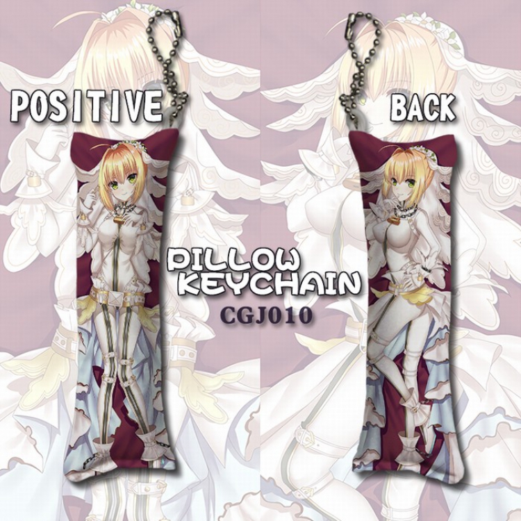 Fate grand order Long pillow key Chain pendant 4X12CM CGJ010