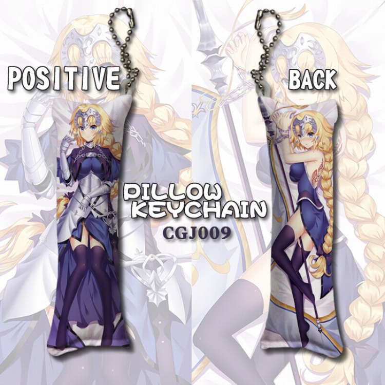 Fate grand order Long pillow key Chain pendant 4X12CM CGJ009