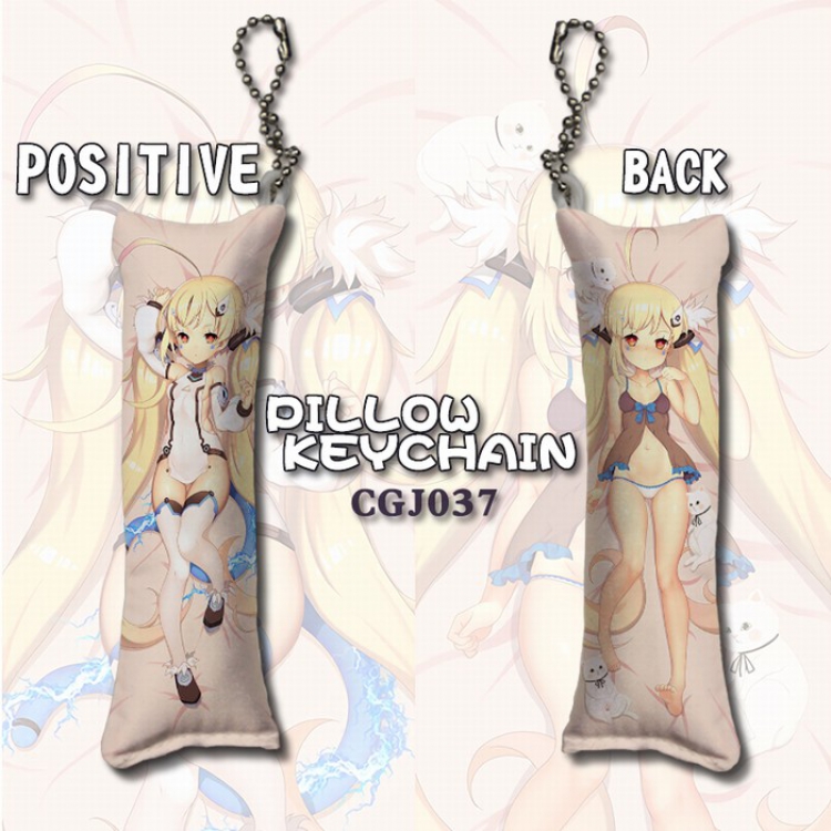 Azur Lane Long pillow key Chain pendant 4X12CM CGJ037