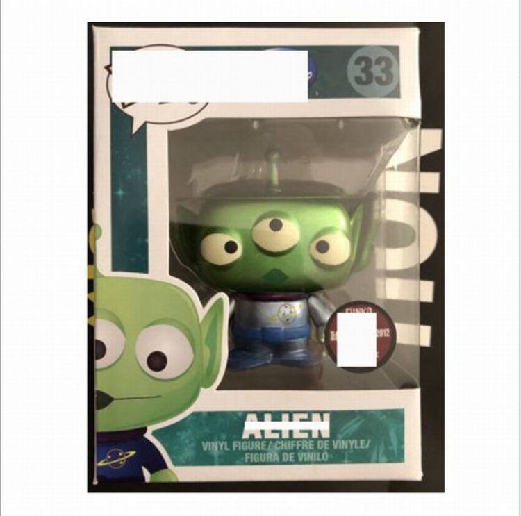 FUNKO POP33 Toy Story Alien Electroplated version Boxed Figure Decoration 10CM 0.14KG