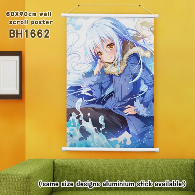 That Time I Got Reincarnated as a Slime White plastic rod painting Wall Scroll 60X90CM BH1662