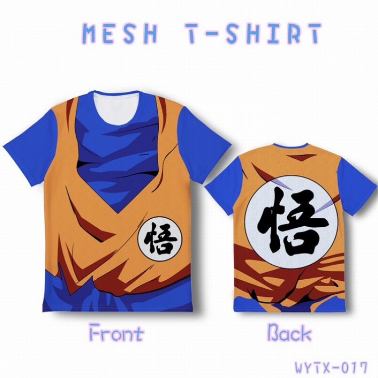 DRAGON BALL Full color mesh T-shirt short sleeve 10 sizes from XS to XXXXXL WYTX017