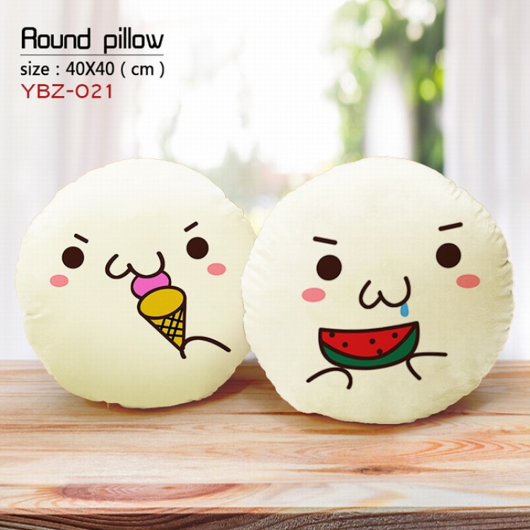 Cartoon anime Full Color Fine plush round pillow 40X40CM YBZ021