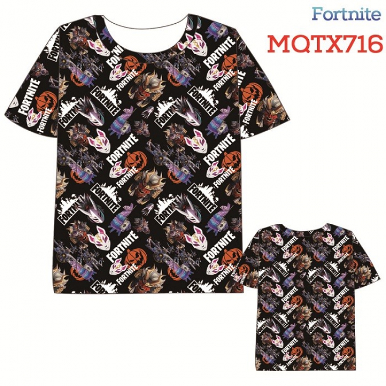 Fortnite Full color printed short sleeve t-shirt 10 sizes from XXS to XXXXXL MQTX716