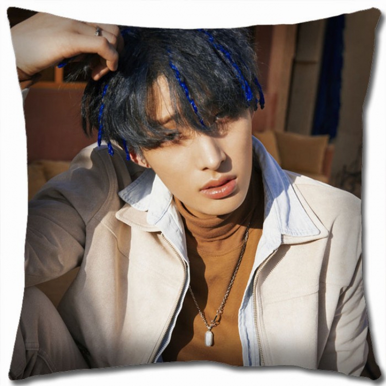 ATEEZ Korean star combination Double-sided full color Pillow Cushion 45X45CM AT-10 NO FILLING