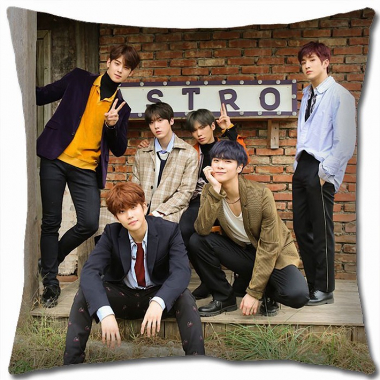 Astro Korean star combination Double-sided full color Pillow Cushion 45X45CM AS-8 NO FILLING