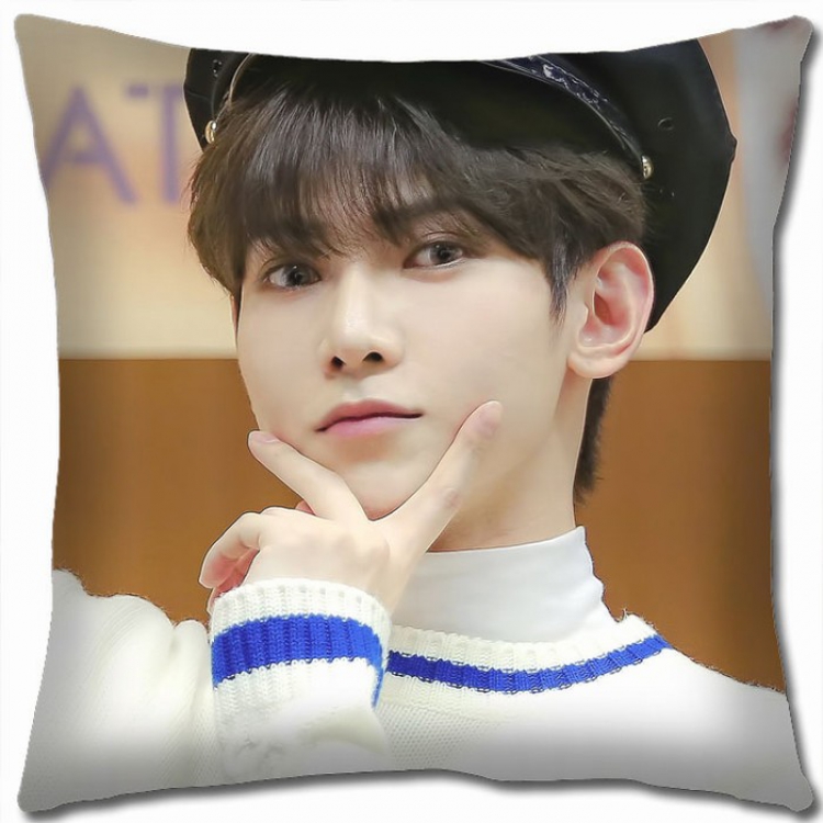 ATEEZ Korean star combination Double-sided full color Pillow Cushion 45X45CM AT-15 NO FILLING