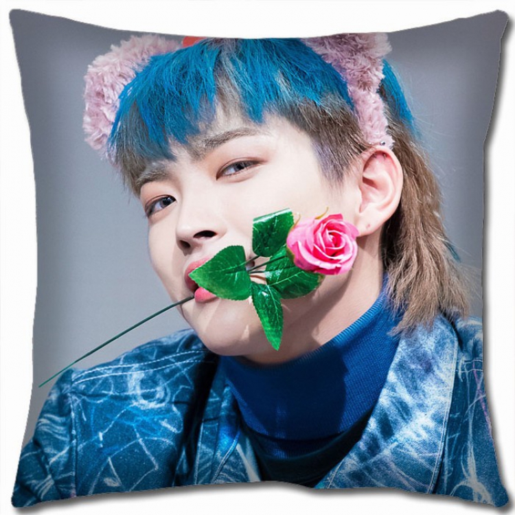 ATEEZ Korean star combination Double-sided full color Pillow Cushion 45X45CM AT-14 NO FILLING