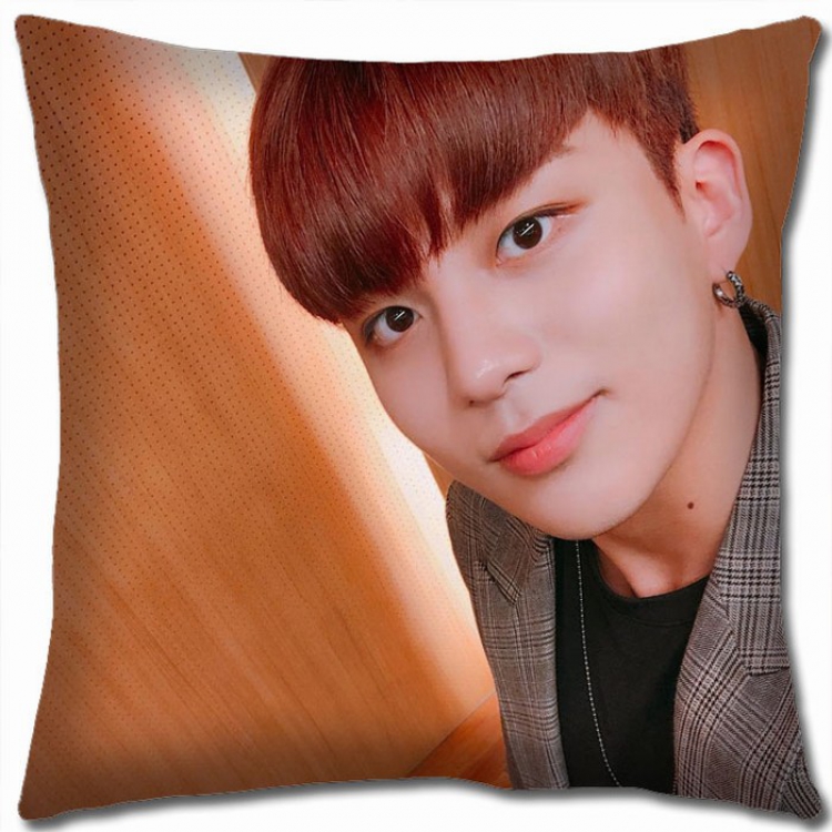 ATEEZ Korean star combination Double-sided full color Pillow Cushion 45X45CM AT-17 NO FILLING
