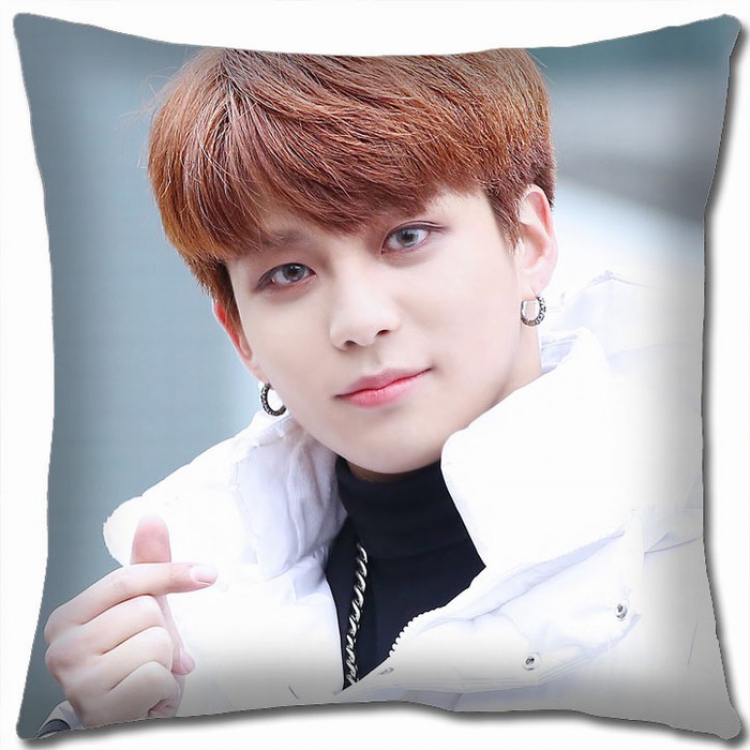 ATEEZ Korean star combination Double-sided full color Pillow Cushion 45X45CM AT-16 NO FILLING