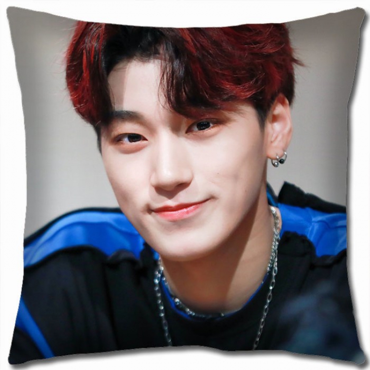 ATEEZ Korean star combination Double-sided full color Pillow Cushion 45X45CM AT-22 NO FILLING