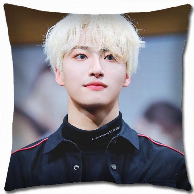 ATEEZ Korean star combination Double-sided full color Pillow Cushion 45X45CM AT-21 NO FILLING