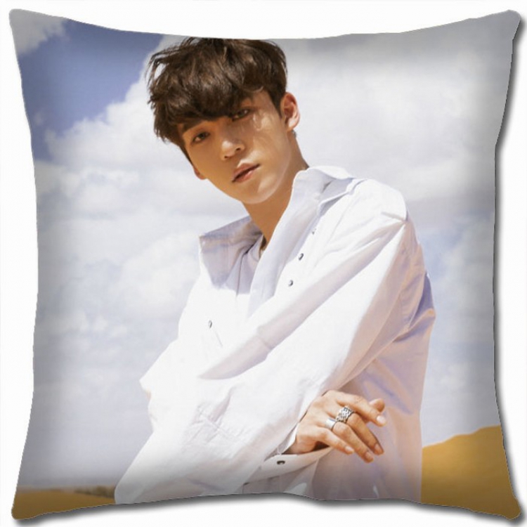 ATEEZ Korean star combination Double-sided full color Pillow Cushion 45X45CM AT-5 NO FILLING