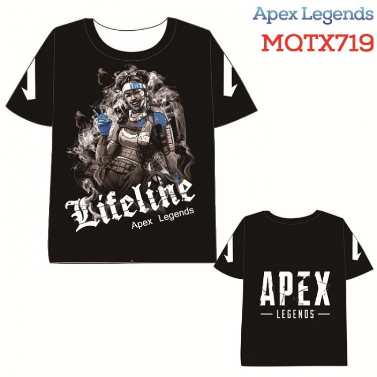 Apex Legends Full color printed short sleeve t-shirt 10 sizes from XXS to XXXXXL MQTX719