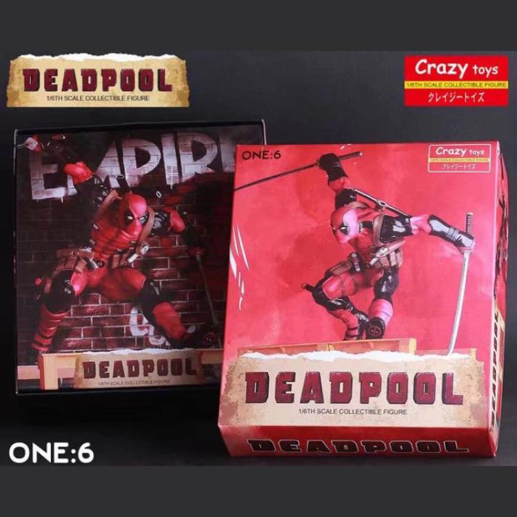 The Avengers Deadpool Hurdle scene version Boxed Figure Decoration 30CM