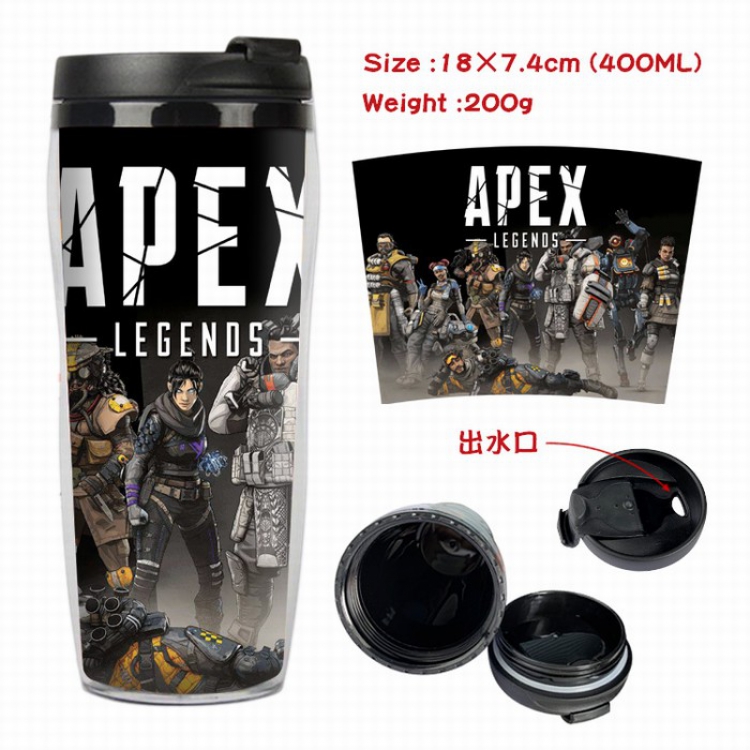 Apex Legends Starbucks Leakproof Insulation cup Kettle 7.4X18CM 400ML Style C