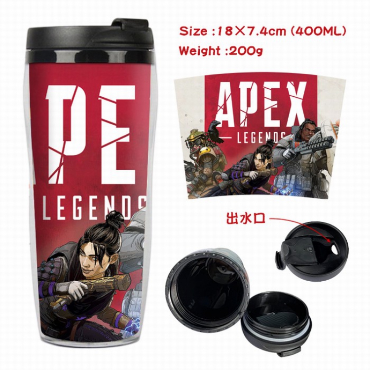 Apex Legends Starbucks Leakproof Insulation cup Kettle 7.4X18CM 400ML Style A