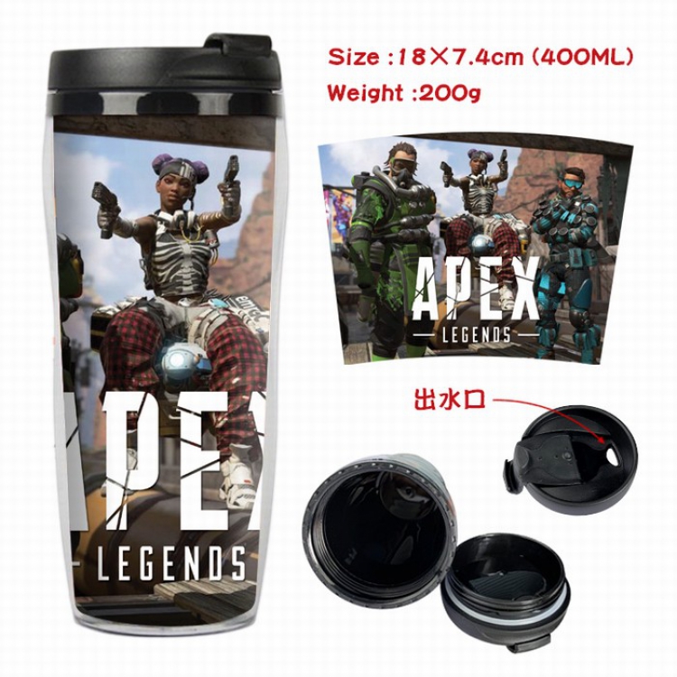 Apex Legends Starbucks Leakproof Insulation cup Kettle 7.4X18CM 400ML Style B