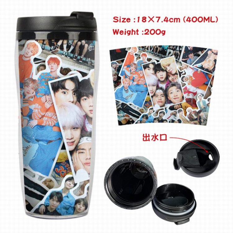BTS Starbucks Leakproof Insulation cup Kettle 7.4X18CM 400ML Style A