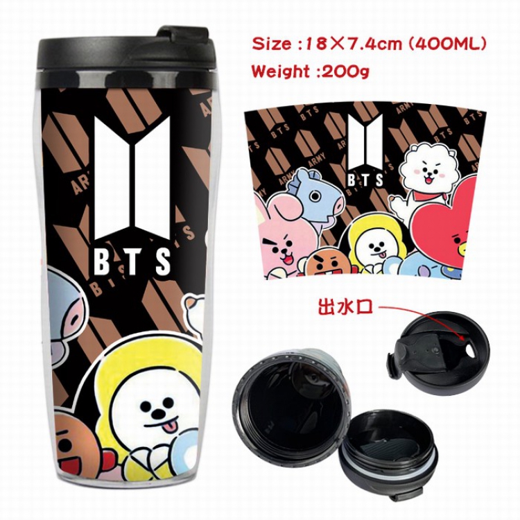 BTS Starbucks Leakproof Insulation cup Kettle 7.4X18CM 400ML Style C