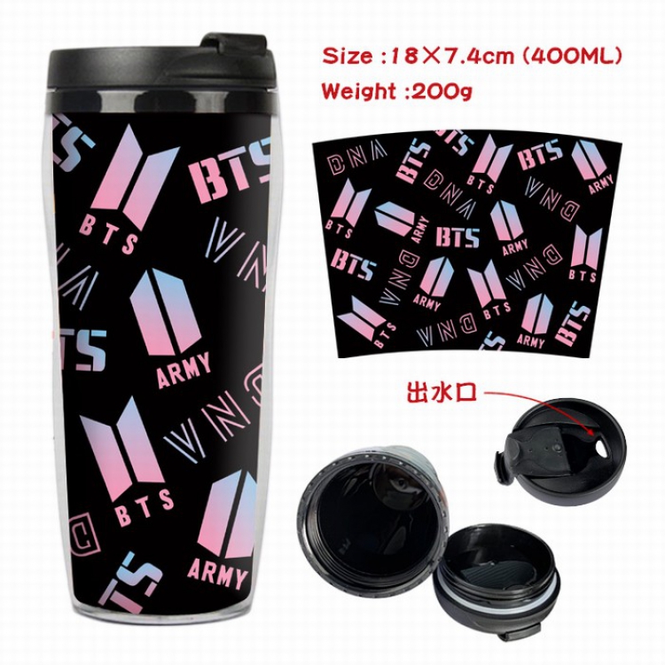 BTS Starbucks Leakproof Insulation cup Kettle 7.4X18CM 400ML Style B