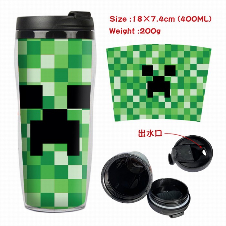 Minecraft Starbucks Leakproof Insulation cup Kettle 7.4X18CM 400ML Style C