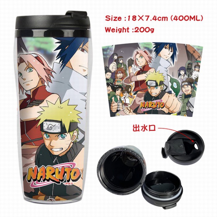 Naruto Starbucks Leakproof Insulation cup Kettle 7.4X18CM 400ML Style A