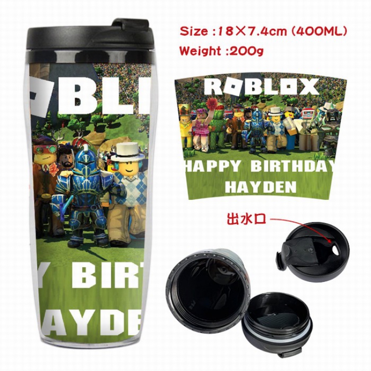 ROBLOX Starbucks Leakproof Insulation cup Kettle 7.4X18CM 400ML Style B