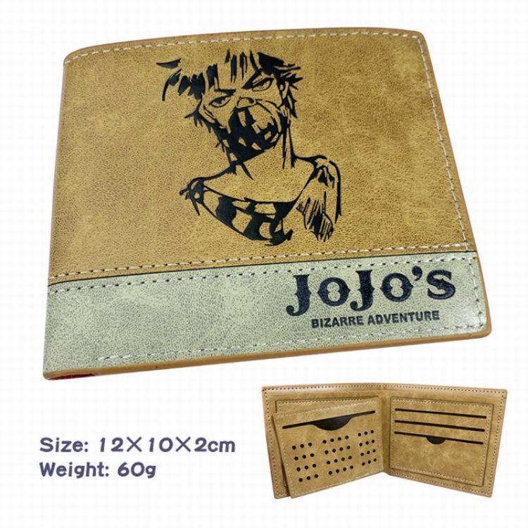 JoJos Bizarre Adventure PU two-fold wallet Purse Style B