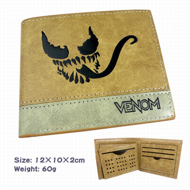 Venom PU two-fold wallet Purse Style B