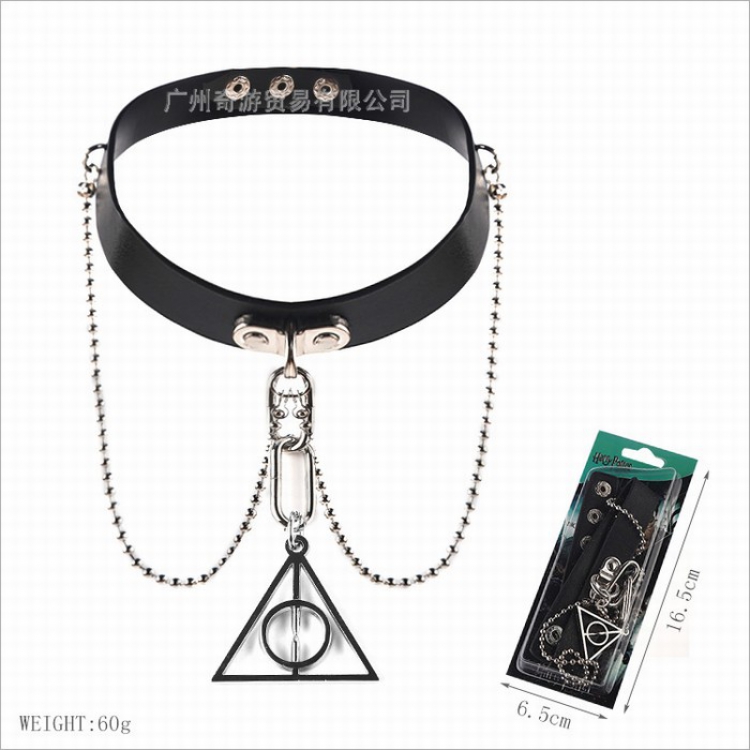 Harry Potter Anime leather collar necklace 60G Style I