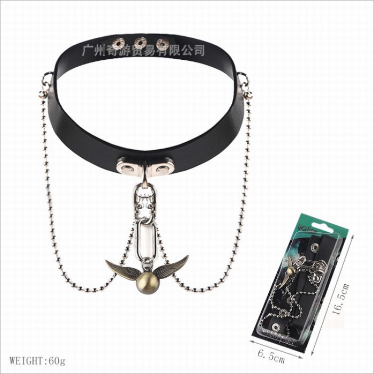 Harry Potter Anime leather collar necklace 60G Style D