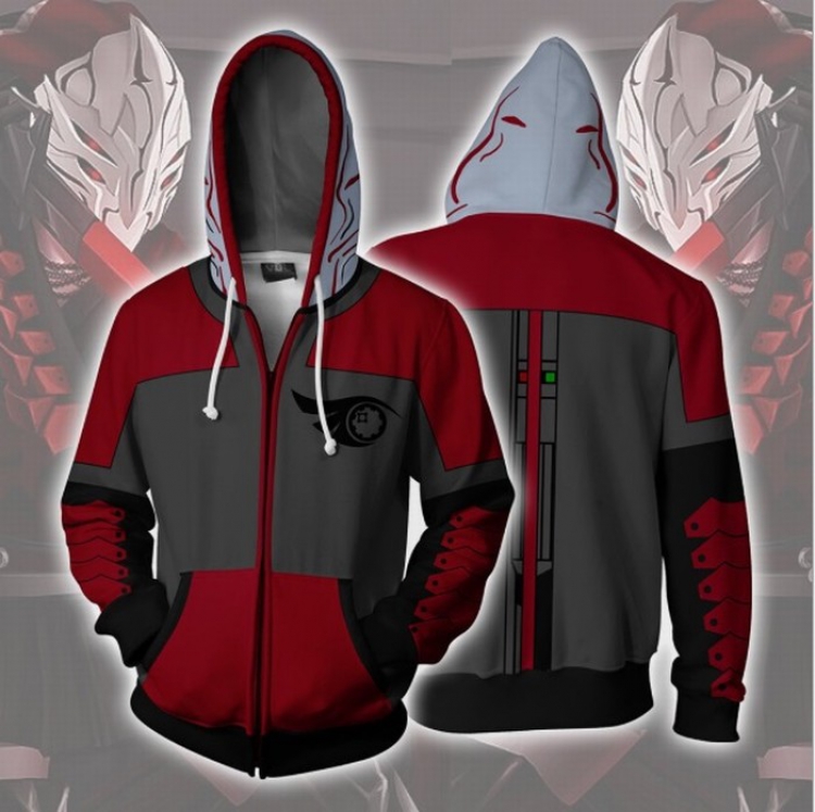 RWBY Sports zipper long sleeve jacket hip hop sweater Hoodie M-L-XL-XXL-XXXL price for 2 pcs preorder 3 days