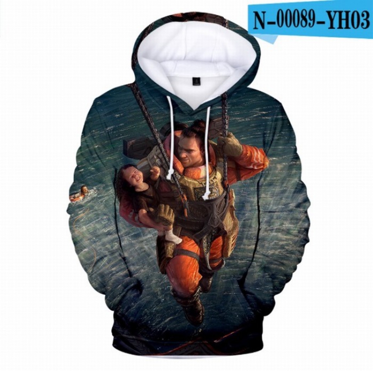 Apex Legends Full Color Long sleeve Patch pocket Sweatshirt Hoodie 9 sizes from XXS to XXXXL Style F