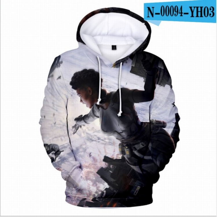 Apex Legends Full Color Long sleeve Patch pocket Sweatshirt Hoodie 9 sizes from XXS to XXXXL Style A
