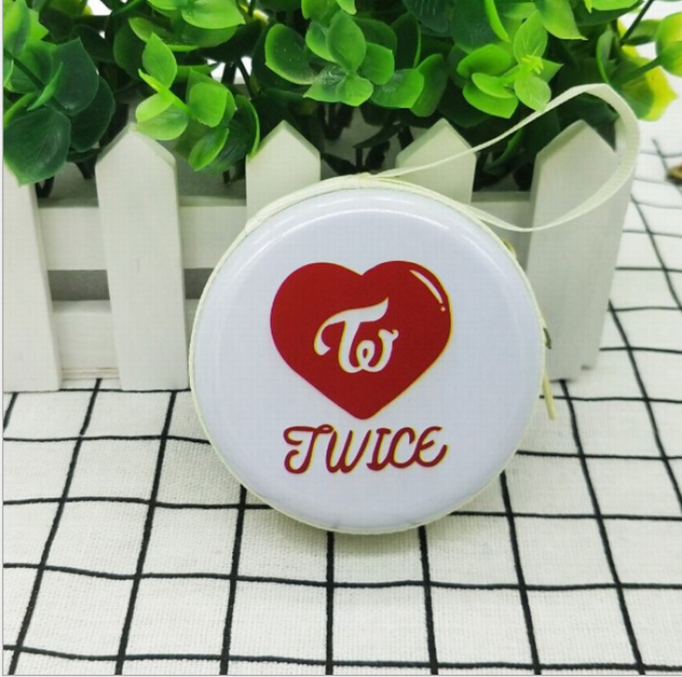 TWICE Korean star Tinplate coin purse storage bag 7X3CM price for 3 pcs